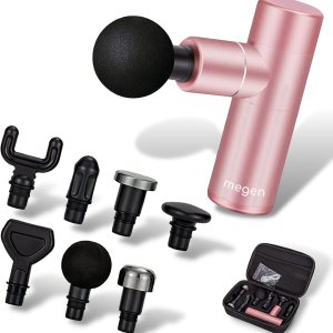 MEGEN Mini pistola de masaje portátil y ligera de tejido profundo, para hombres, mujeres atletas, pistola de masaje muscular de percusión cuello, MEGEN Mini pistola de masaje portátil y ligera de tejido profundo, para hombres, mujeres atletas, pistola de masaje muscular de percusión cuello,