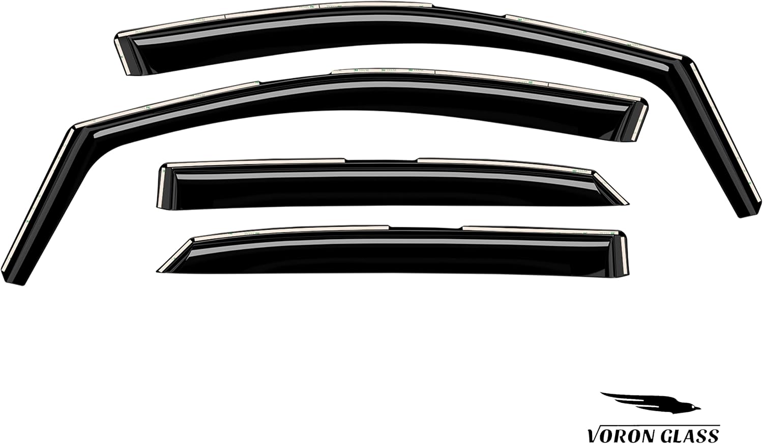 Voron Glass Protectores de lluvia extra duraderos en canal para Lexus RX 350, 450H 2016-2023, deflectores de ventana, viseras de ventana de