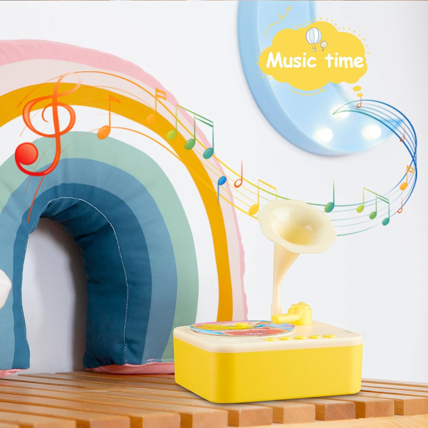 Juguetes para niños de aprendizaje musical para niños  99 tarjetas, historias, canciones, fonógrafo, reproductor de audiolibros para niños, regalo