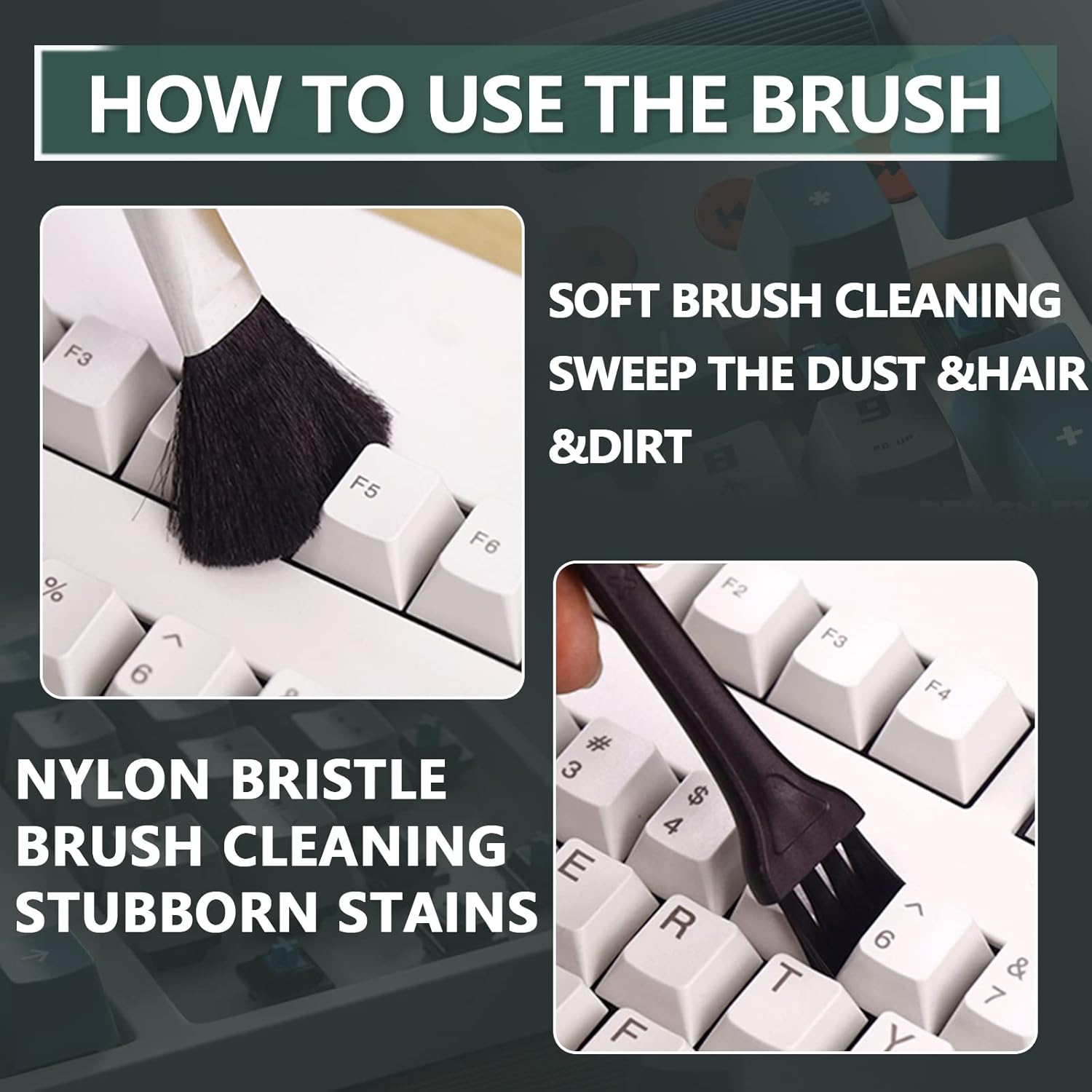Keyboard Cleaner kit,Computer Cleaning kit,Mechanical Keyboard Cleaning kit,Anti-Static Brush,Small Cleaning Brush, Cleaning kit Compatible