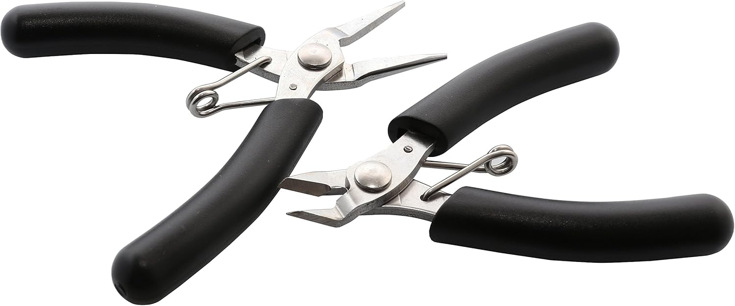 Syba kit de herramientas para pasatiempos en una funda plegable., Negro