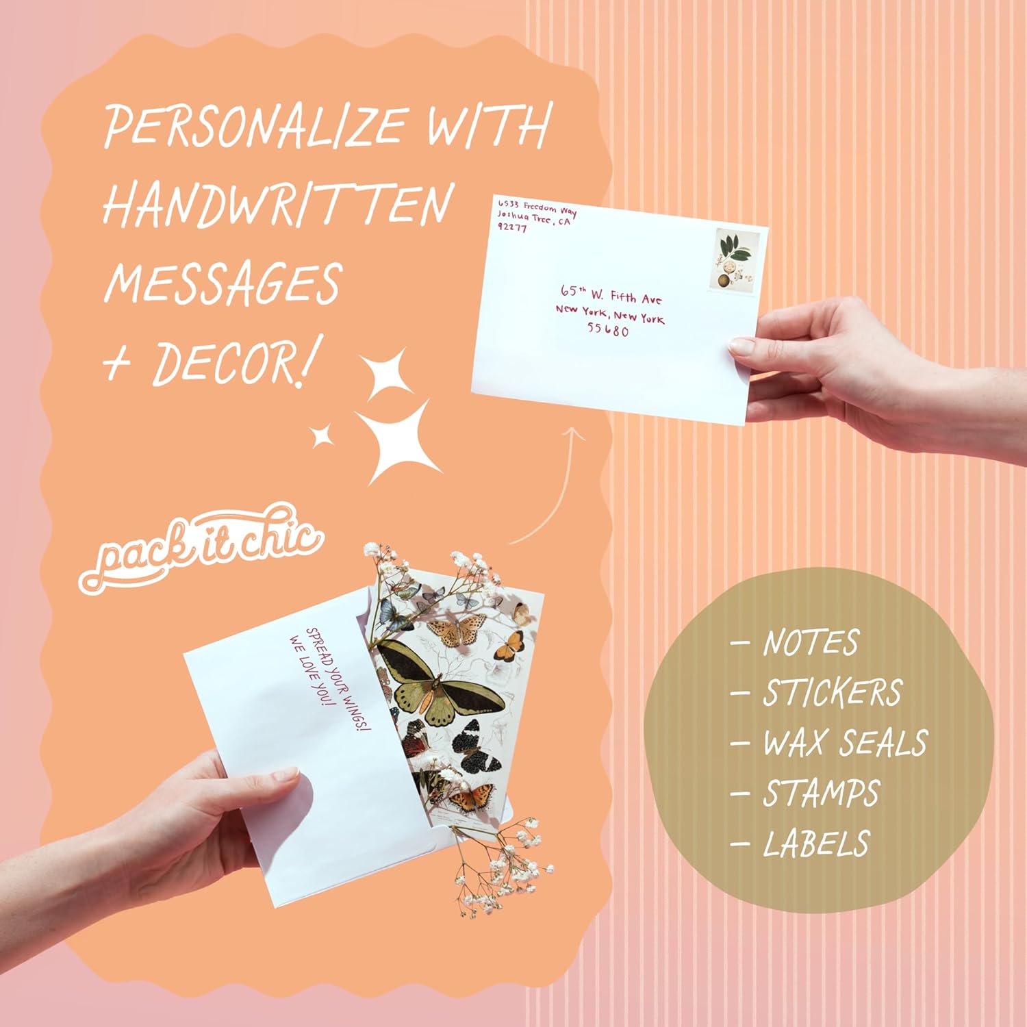 Pack It Chic – Sobres de papel kraft A2 de 4 38 pulgadas x 5 34 pulgadas (250 unidades) sobres autoadhesivos para invitaciones, tarjetas, fotos,