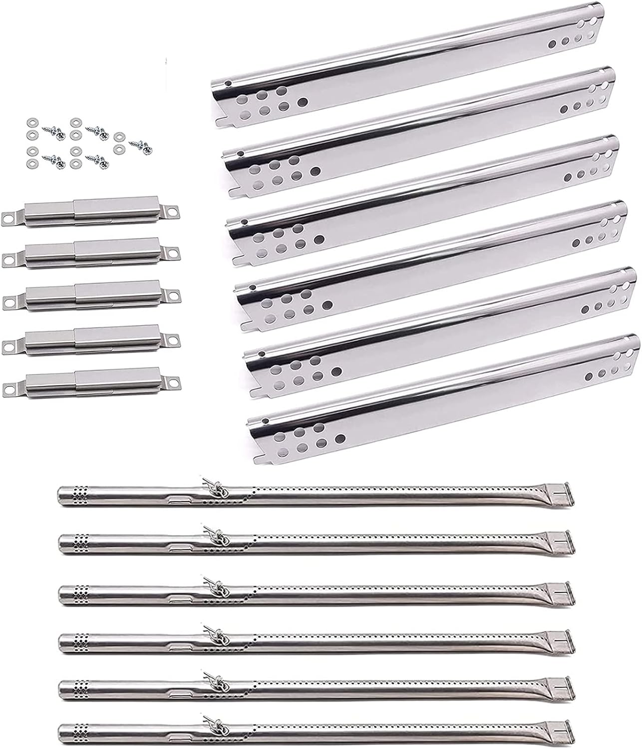 Criditpid Piezas de repuesto para parrilla Charbroil Advantage 6 Burner 463240115, 463235815, Charbroil 463344015, 463432215, 463343015. Tubo de