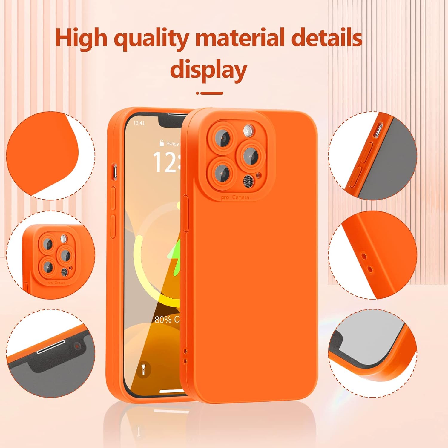 YZR Designed for iPhone 13 Pro Max Case, Soft Liquid Silicone Slim Protective Shockproof Phone Case Cover with Anti-Scratch Microfiber Lining, 6.7