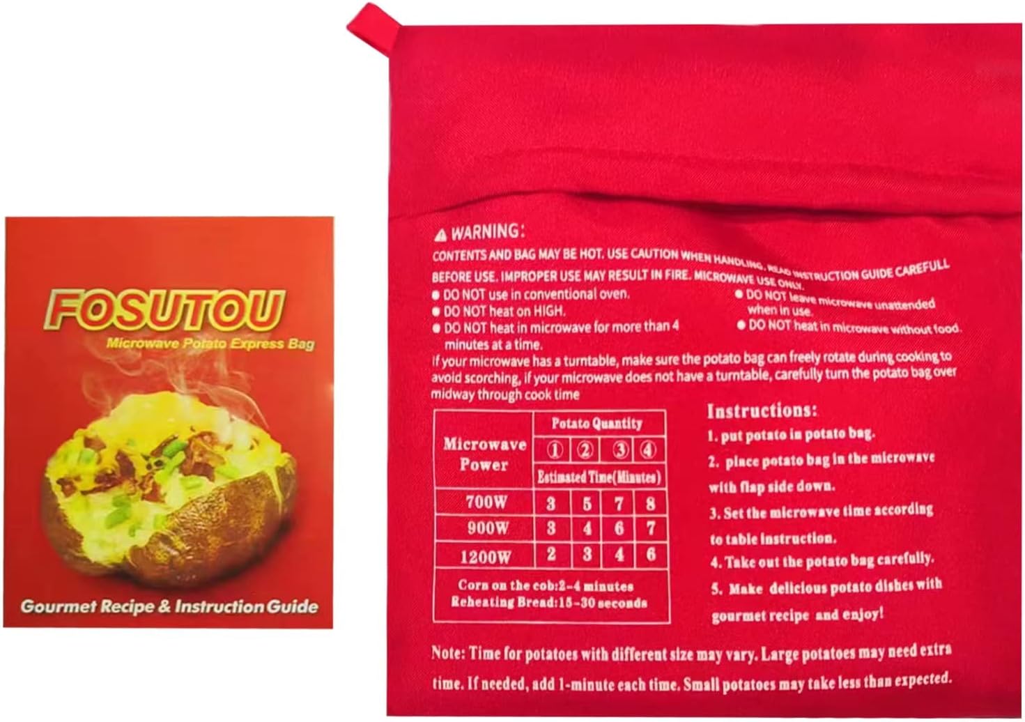 fácil bolsa de patatas de microondas, haciendo express, deliciosas, papas en solo 4 min con receta gourmet.