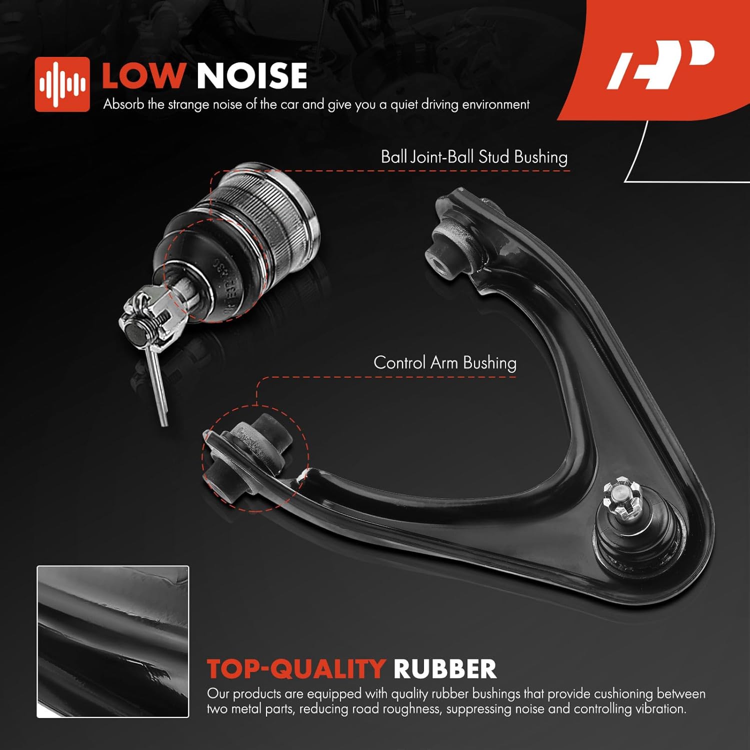 A-Premium Juego de 14, brazo de control inferior superior delantero, rótula inferior, extremo de barra de acoplamiento interior exterior, compatible