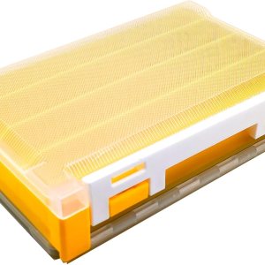 Tgpiao Caja de aparejos de pesca, organizador de cebos de pesca de doble cara, mini caja de aparejos organizadora, estuche de almacenamiento de Tgpiao Caja de aparejos de pesca, organizador de cebos de pesca de doble cara, mini caja de aparejos organizadora, estuche de almacenamiento de