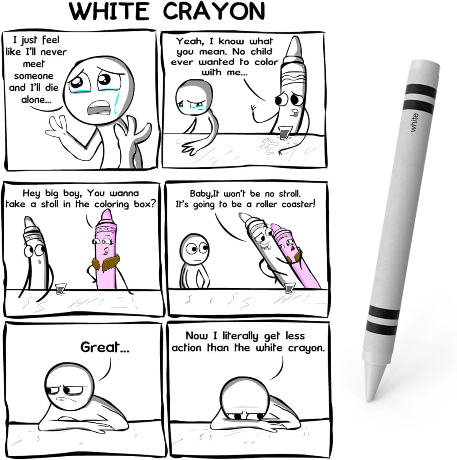 (3 unidades) You’re About As Useful As A White Crayon Sticker sarcástico adulto compañero de trabajo mordaza calcomanías divertidas calcomanías de