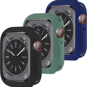 Funda para Apple Watch sin protector de pantalla 1.614in Series 78 de TPU suave y flexible, ultradelgada, ligera, parachoques protector para iWatch Funda para Apple Watch sin protector de pantalla 1.614in Series 78 de TPU suave y flexible, ultradelgada, ligera, parachoques protector para iWatch