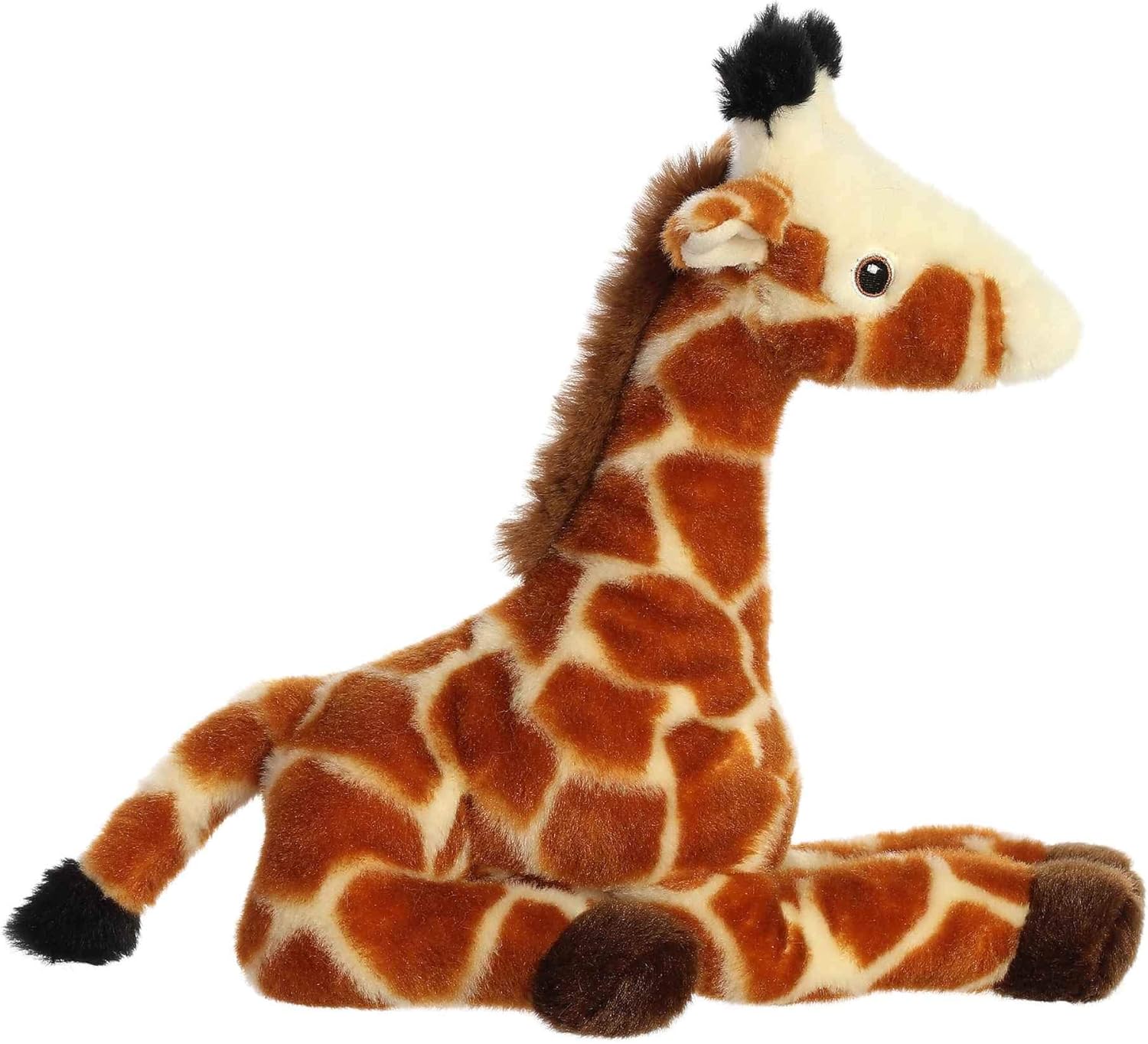 Aurora Eco-Friendly Eco Nation – Animal de peluche ecológico, hecho con materiales reciclados, jirafa color naranja, 8.5 pulgadas