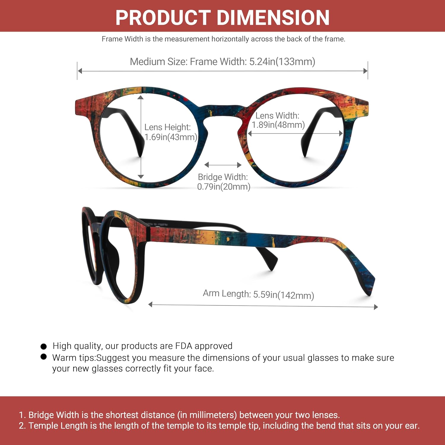 VOOGLAM Elegantes gafas redondas con bloqueo de luz azul para mujer, antifatiga ocular, gafas UV, Minnie