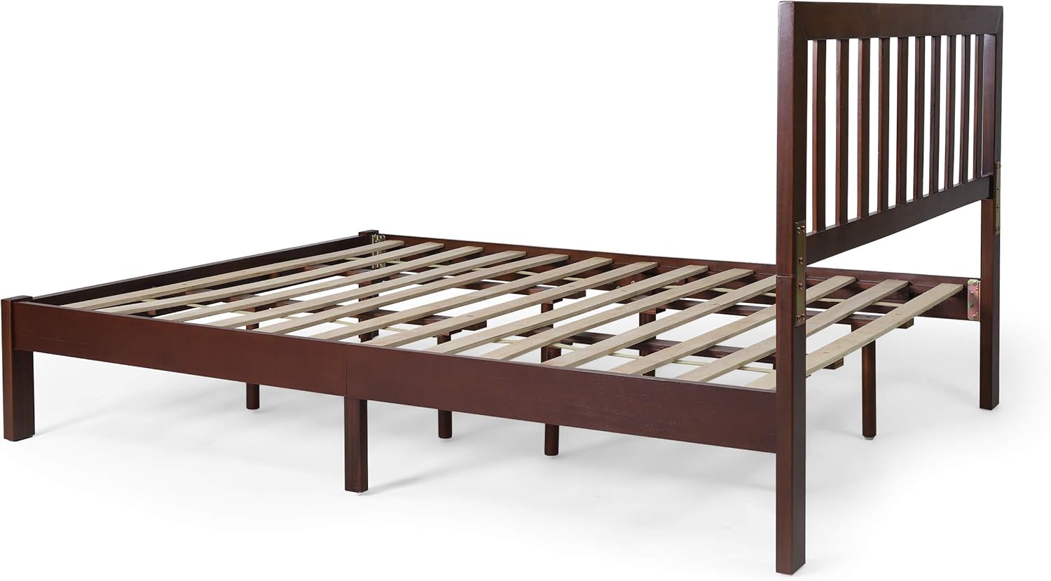 Christopher Knight Home Eunice – Plataforma de cama Queen de madera de acacia, roble oscuro