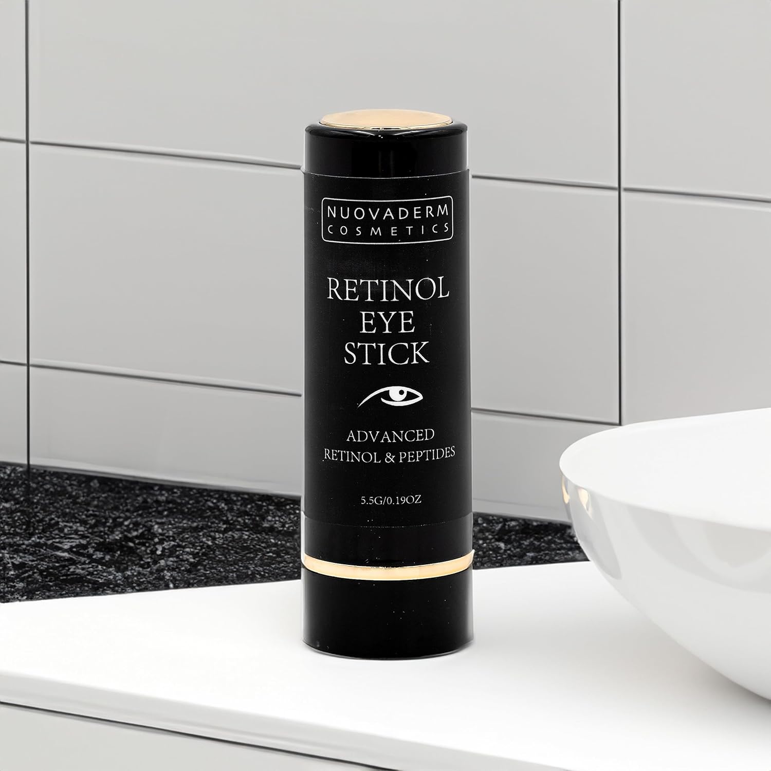 SLT – Lápiz de ojos con retinol, crema iluminadora para ojos + péptidos, cuidado de la piel para líneas finas, arrugas, ojeras e hinchazón, gel