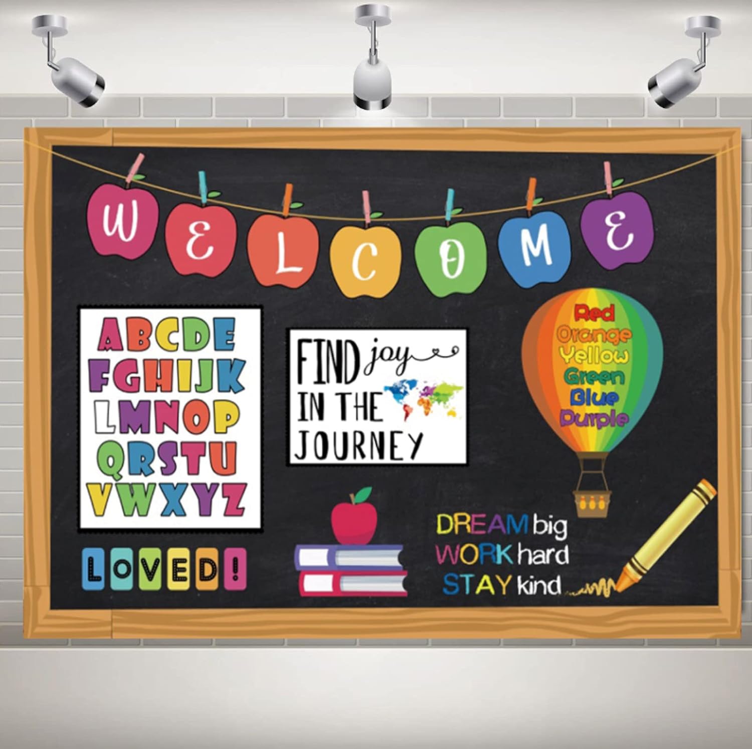 Fondo elegante de pared para fotografía, fondo de pared para guardería, fiesta de graduación, regreso a clases, decoración de fiesta, color negro