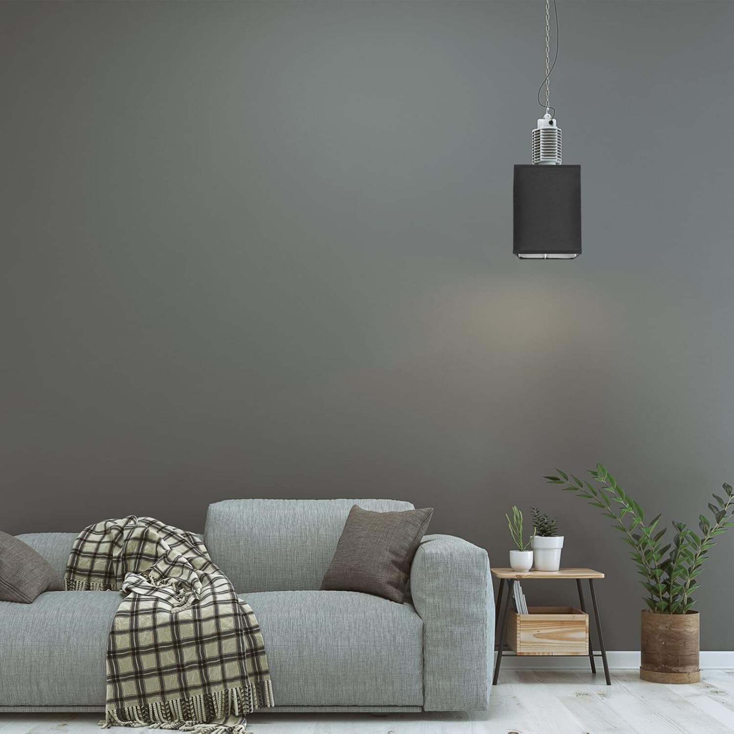 Pantalla de lámpara de vidrio de repuesto, pantalla cuadrada de tela, pantalla de lámpara media, pantalla de lámpara simple, cubierta de luz