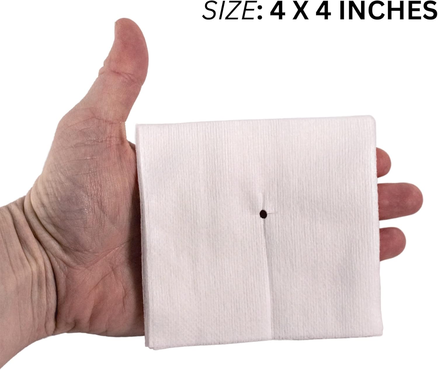 Gasa de esponja de drenaje dividido de 4 x 4 estériles de 6 capas paquete de 50 vendaje absorbente precortado de 4 x 4 pulgadas no tejido para