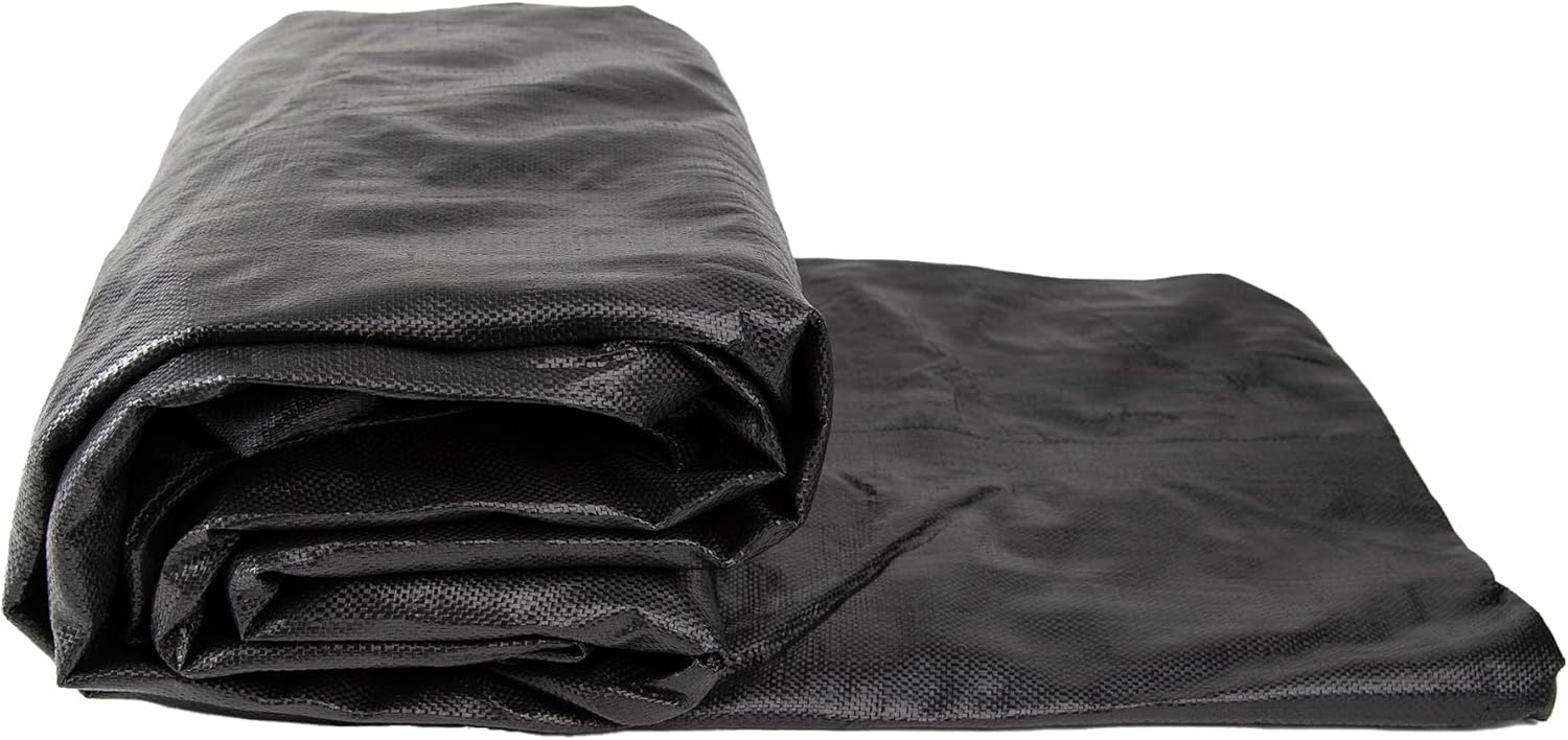 Defender Cubierta para alberca enterrada, de malla resistente, rectangular, para invierno., Negro