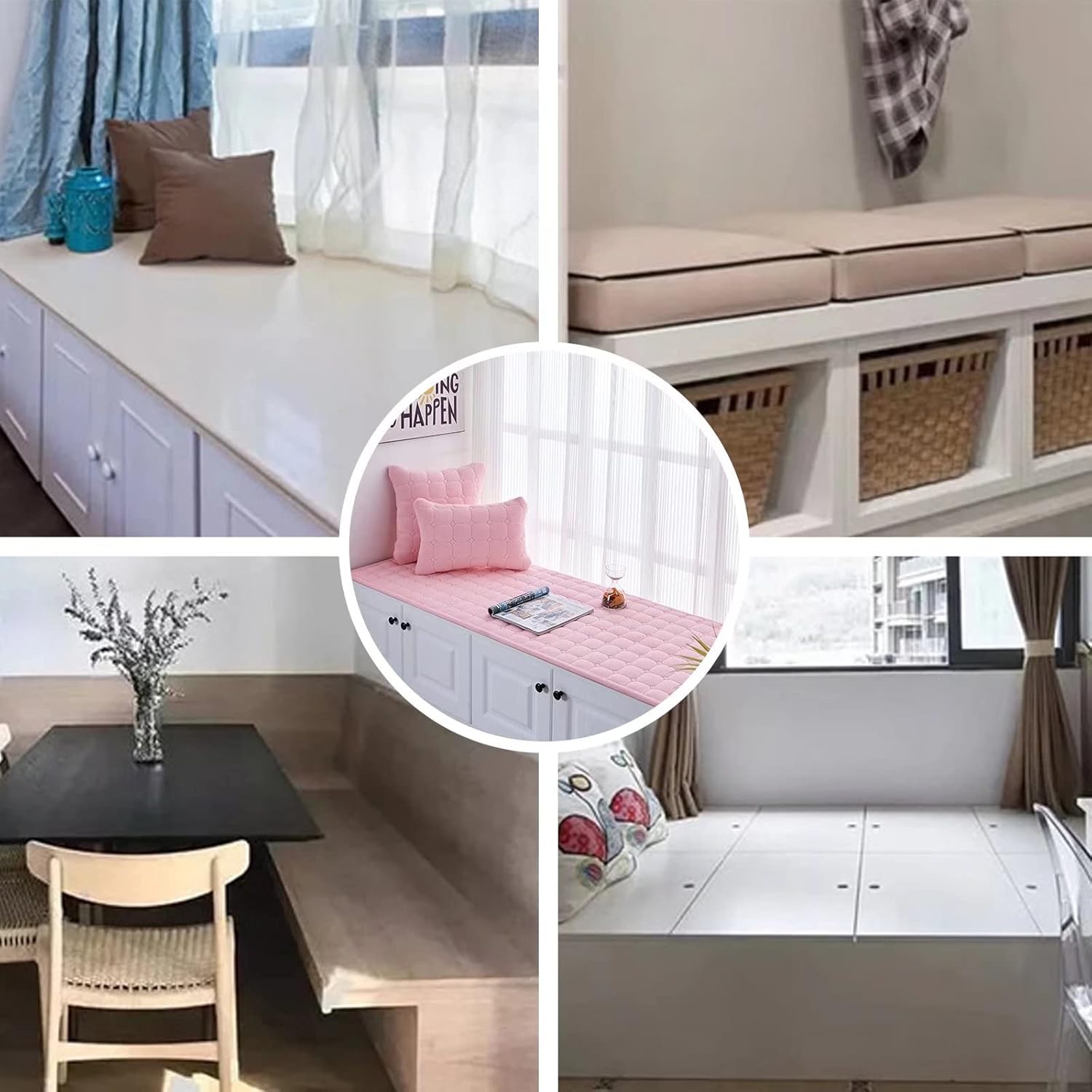 Tapete personalizado para asiento de ventana panorámica, antideslizante, para muebles de interior y exterior, funda de cojín para sofá, sofá biplaza
