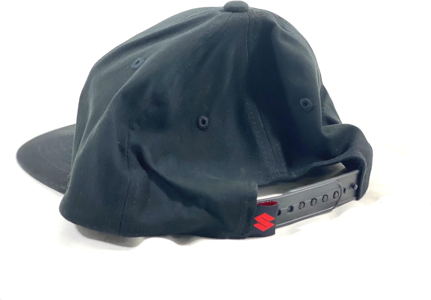 Suzuki Sombrero de contraste – Negro con logotipo 3D blanco Snap Back 990A0-17202-BLK, Negro –