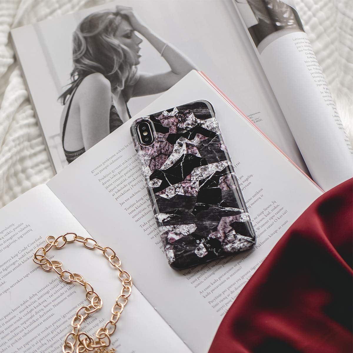 BURGA Funda para teléfono compatible con Samsung Galaxy S23 Plus, carcasa rígida híbrida de 2 capas + funda protectora de silicona, diseño de