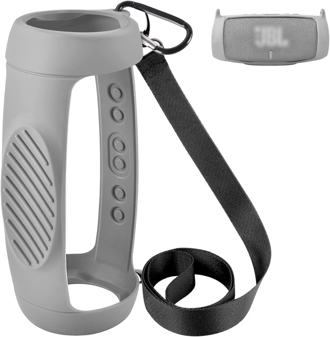 Funda de silicona para altavoz Bluetooth portátil JBL Charge 5, impermeable, de gel protector de viaje, piel suave, bolsa de goma impermeable con