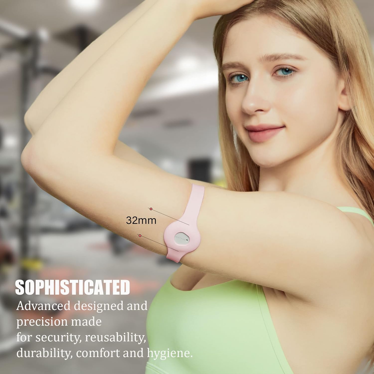 Divoti CGM – Brazalete con cubierta de sensor de glucosa continua compatible con Dexcom G7, ajuste de ajuste a ajuste, verde menta