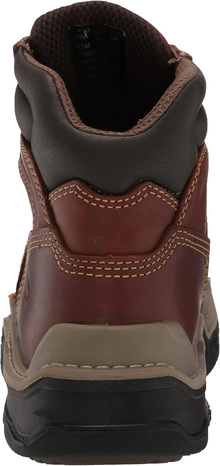 WOLVERINE Raider DuraShocks – Botas de construcción de punta suave de 6 pulgadas para hombre, Maní , 12