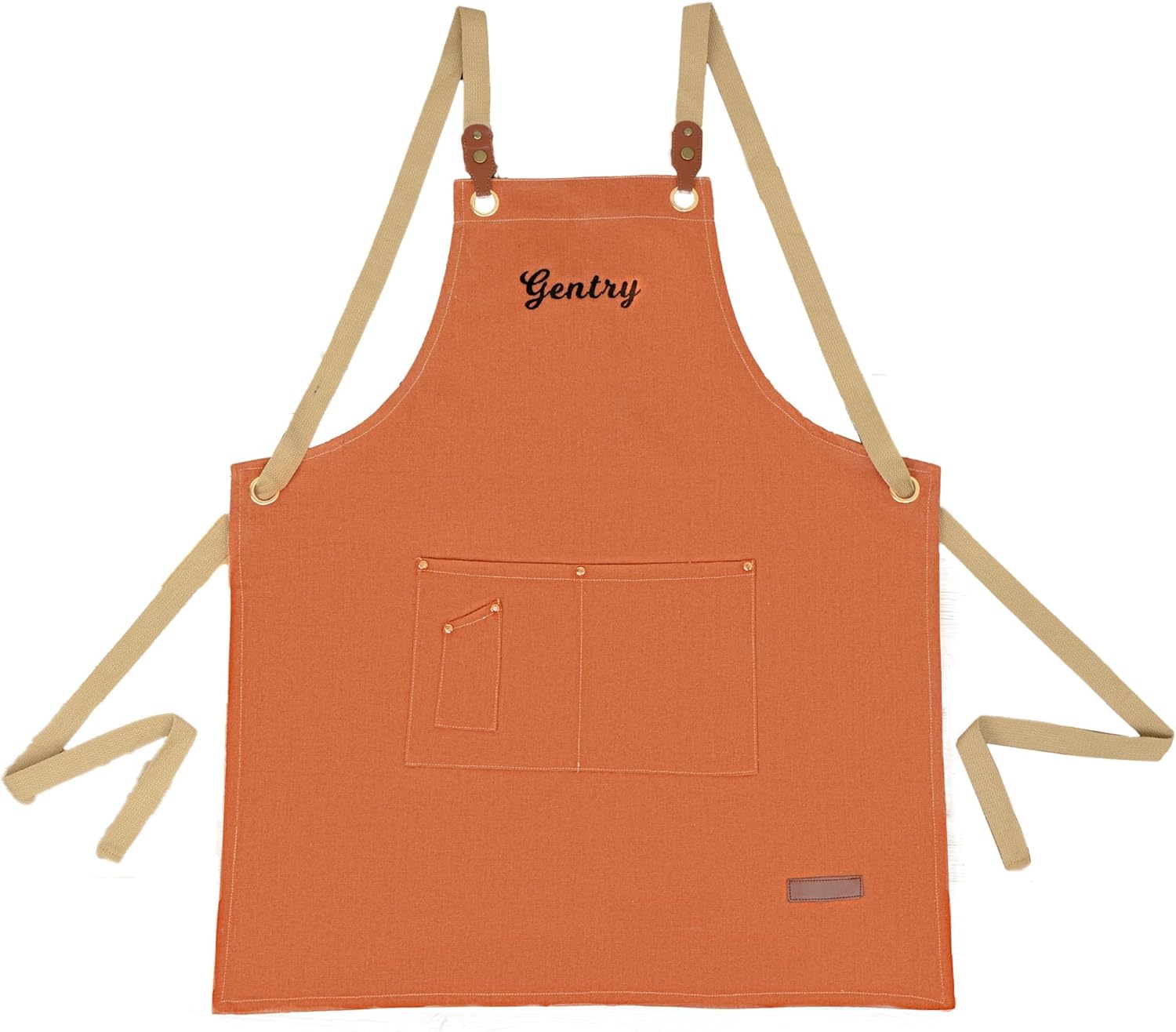 Delantal para hombres y mujeres, delantal de lona personalizado con bolsillos espaciosos, delantal unisex, cocina, jardinería, carpintería, regalo