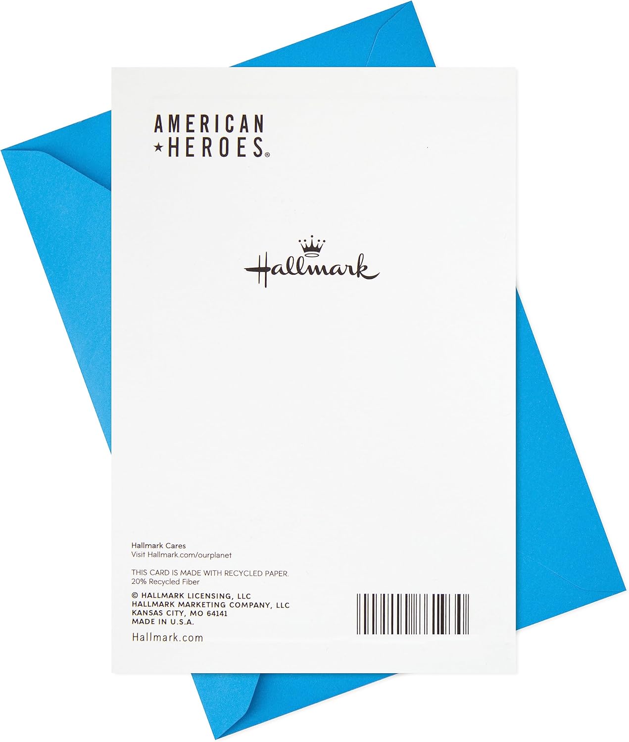 Hallmark Paquete de 3 tarjetas de agradecimiento militares, tarjetas del día de los veteranos (protege y sirve)