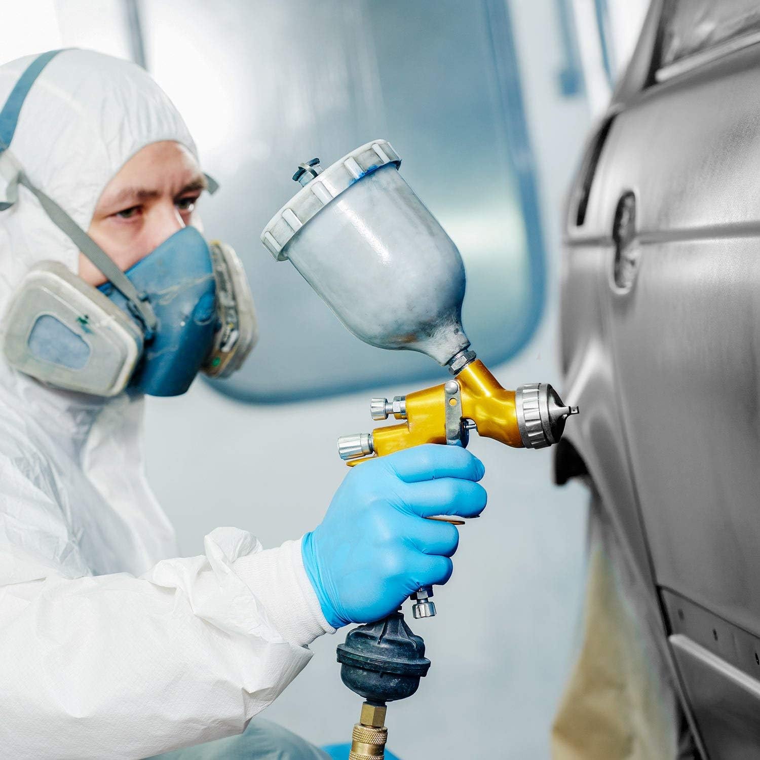 Custom Shop – Imprimaciónsellador epoxi gris 2.1 VOC (kit de 2 galones) anticorrosivo DTM de alto rendimiento para uso automotriz e industrial  1