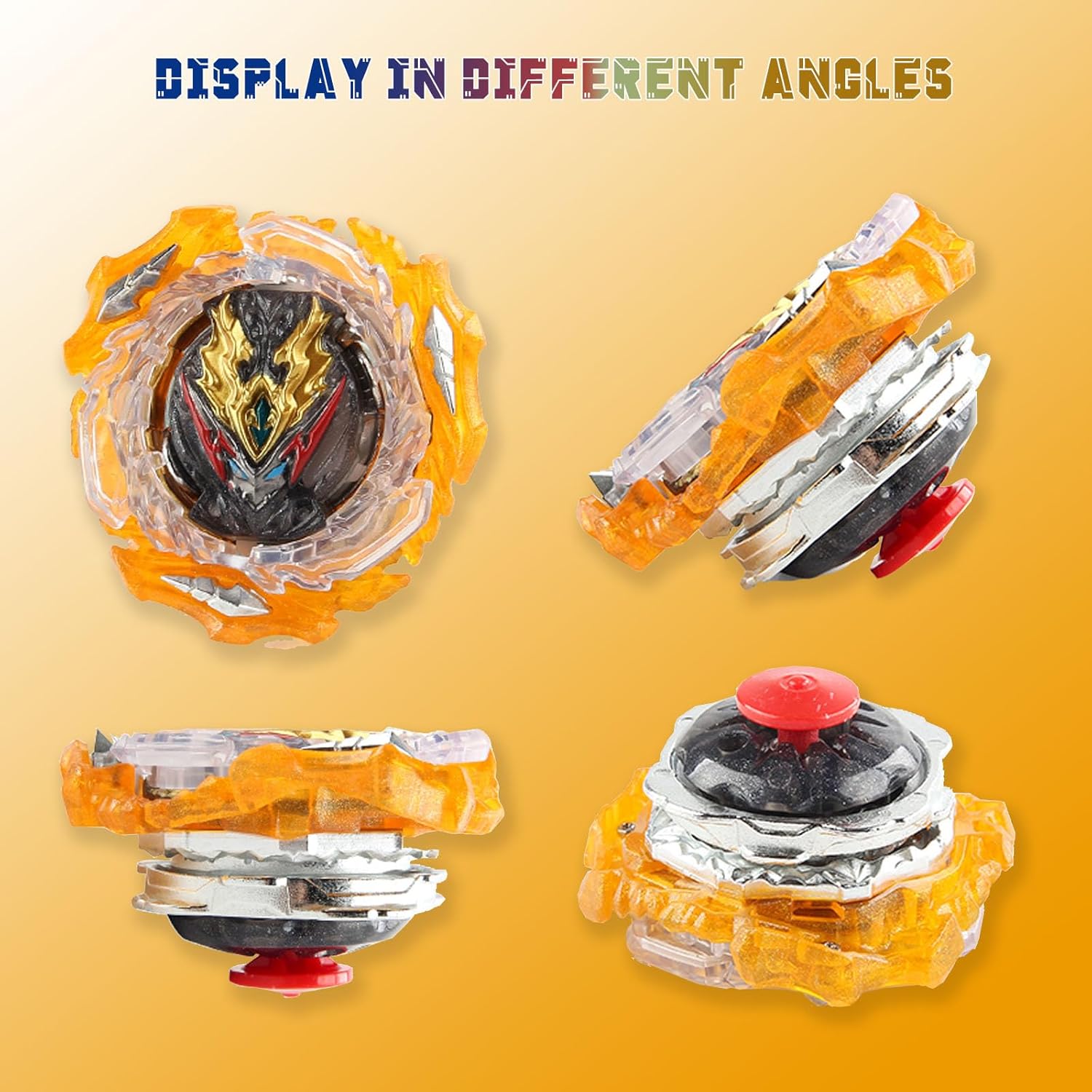 Zelzen Bey Burst Blade Gyro juguete, Bey Metal Fusion Spinning Battling Top Blades con lanzador de cuerda y asa, juegos de lucha de cumpleaños para