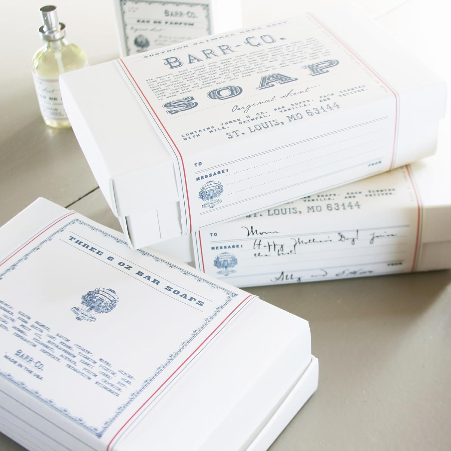 Barr-Co. Original Scent – Juego de jabón de 3 piezas