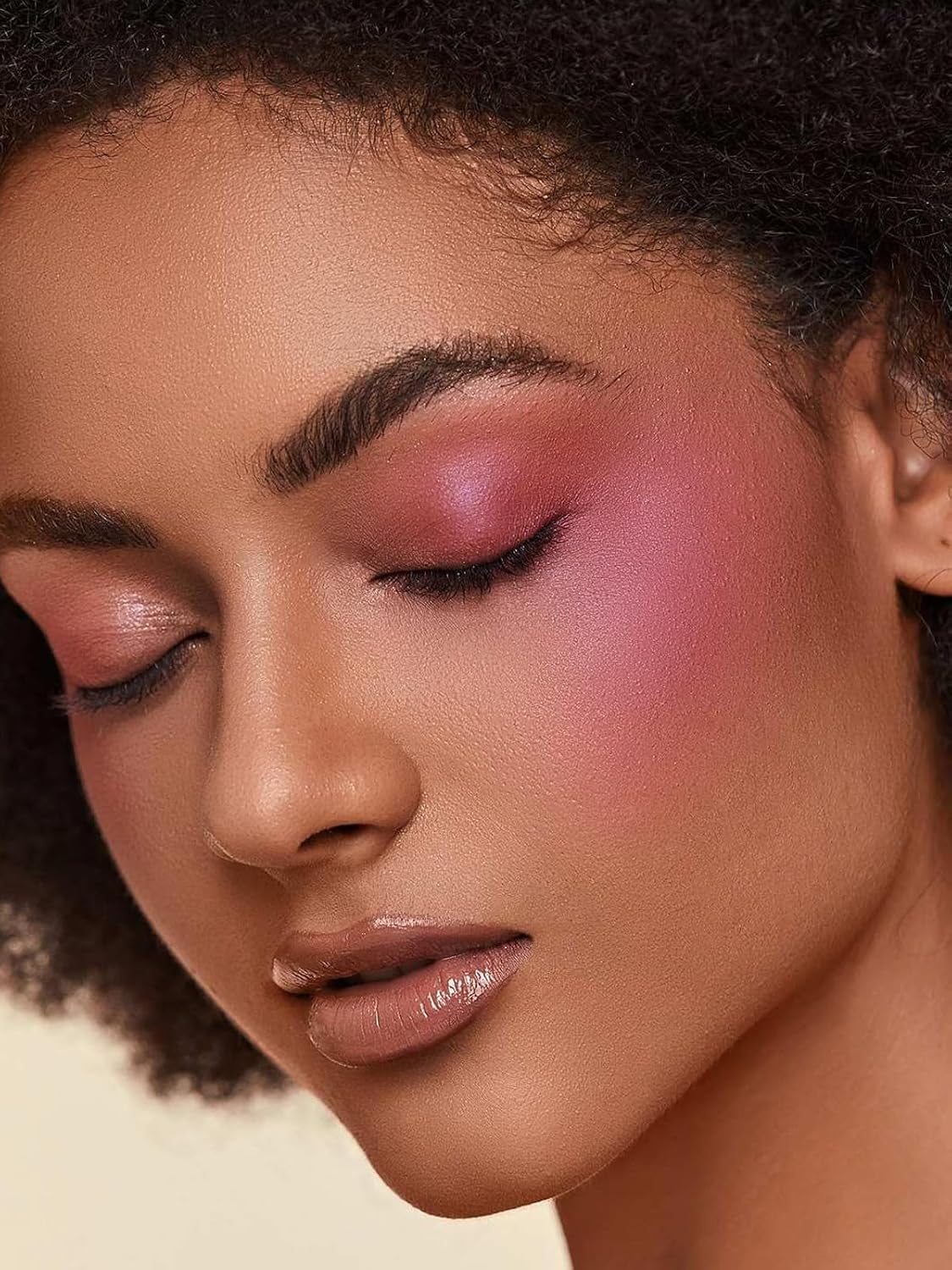 Rouge – Barra de rubor en crema para mejillas y labios, barra de contorno y resaltador multiusos mezclable de larga duración