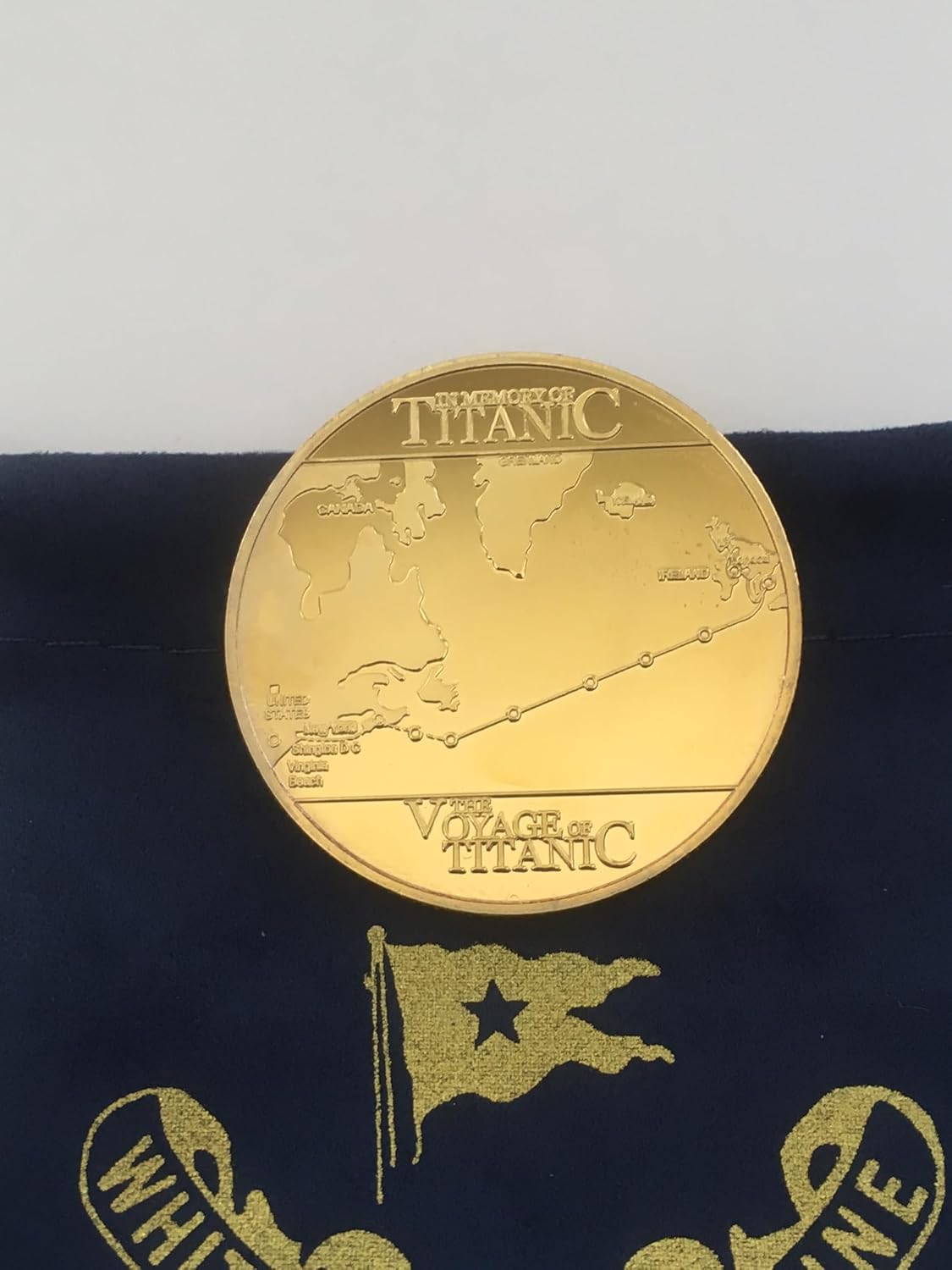 Titanic Heart of the Ocean Necklace Fake Gold Coin Titanic Gifts