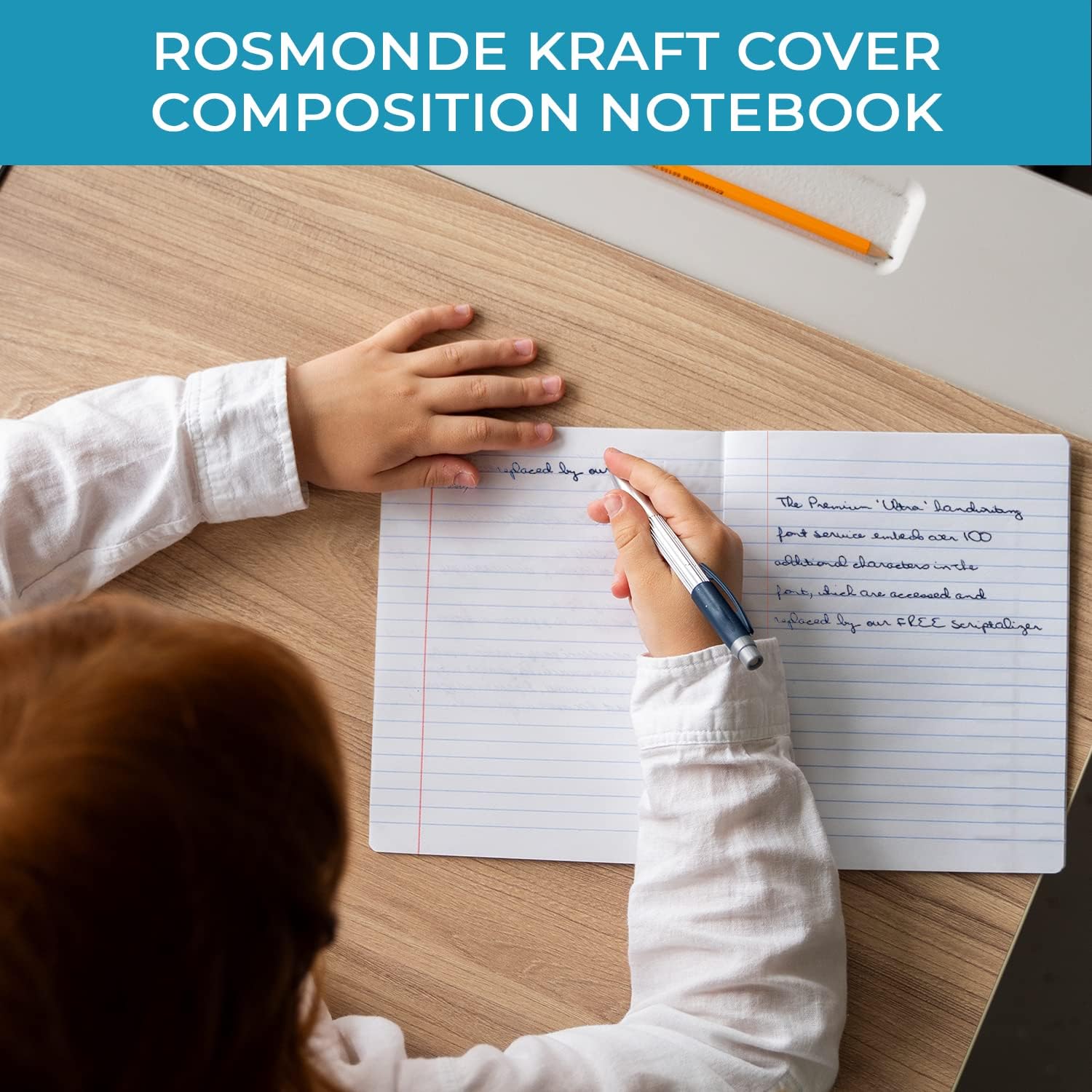 Rosmonde Paquete de 12 diarios Kraft A5, páginas adicionales, 120 páginas (60 hojas), rayados universitarios, cuadernos pequeños de papel kraft de 8