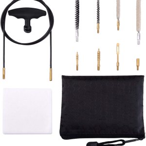 Raiseek Kit de limpieza de pistola de aire .177 Cal y .22 Cal con fregona de algodón, cepillos de nailon y cable flexible Raiseek Kit de limpieza de pistola de aire .177 Cal y .22 Cal con fregona de algodón, cepillos de nailon y cable flexible