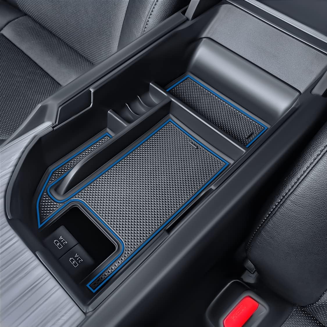 Htufrey Bandeja organizadora de consola central compatible con Camry XLE o XSE 2018-2021 2022 2023 y Camry LE SE 2020-2023, accesorios de caja de