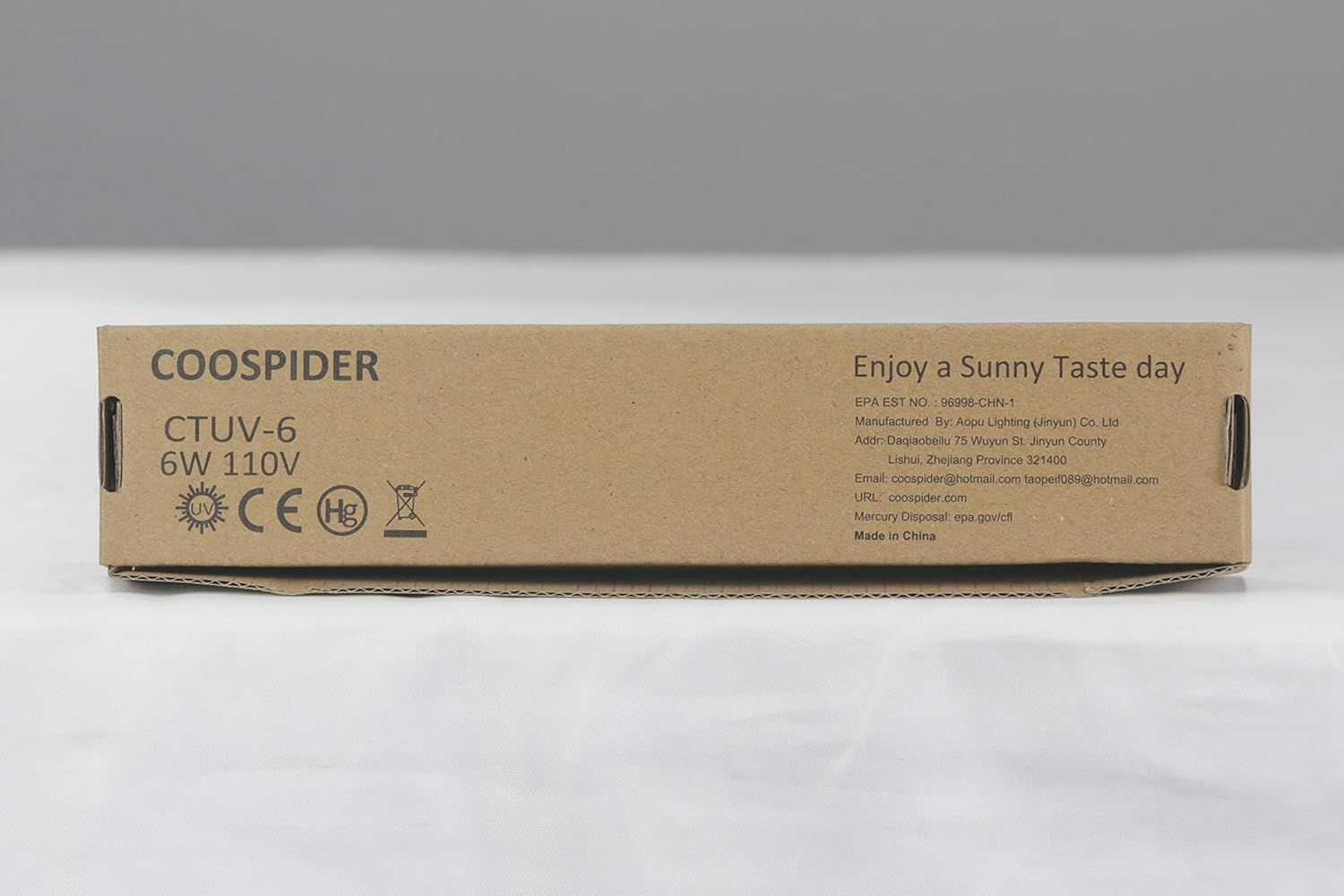 COOSPIDER UV 2 paquetes de 6 vatios de repuesto UVC bombilla UV lámpara desinfectante 253.7nm longitud de onda para armariogabinetebaño, base F6T5