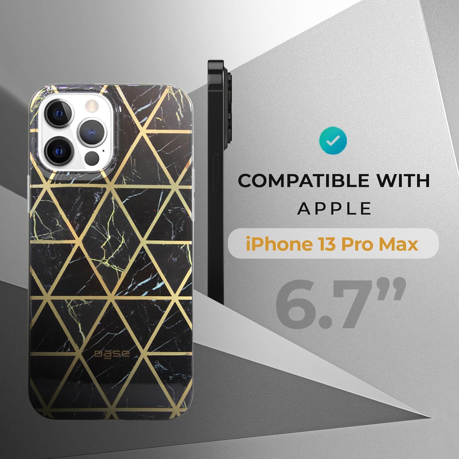 MOTIVE Funda transparente para iPhone 13 Pro Max, nunca amarillenta delgada a prueba de golpes, funda protectora para iPhone 13 Pro Max de 6.7