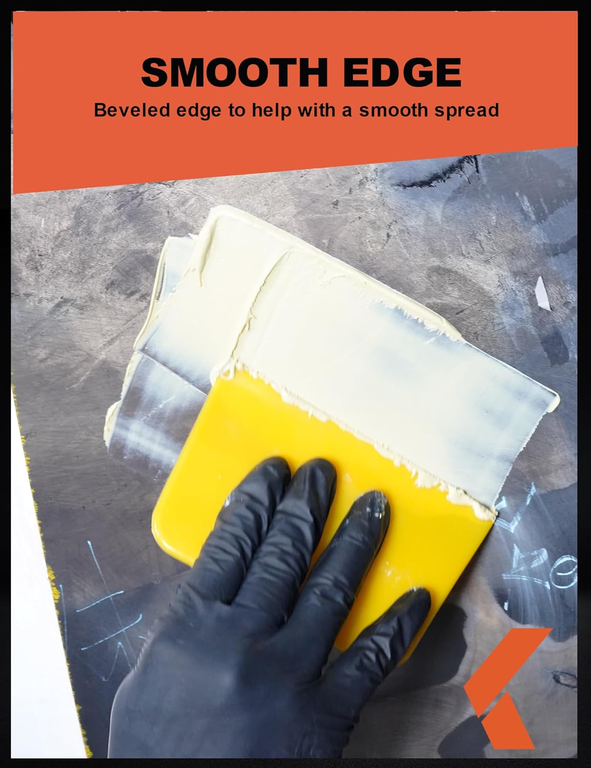 Esparcidores de relleno corporal (paquete de 100)  Esparcidor de plástico reutilizable amarillo de 6 pulgadas para rellenos de automóviles,