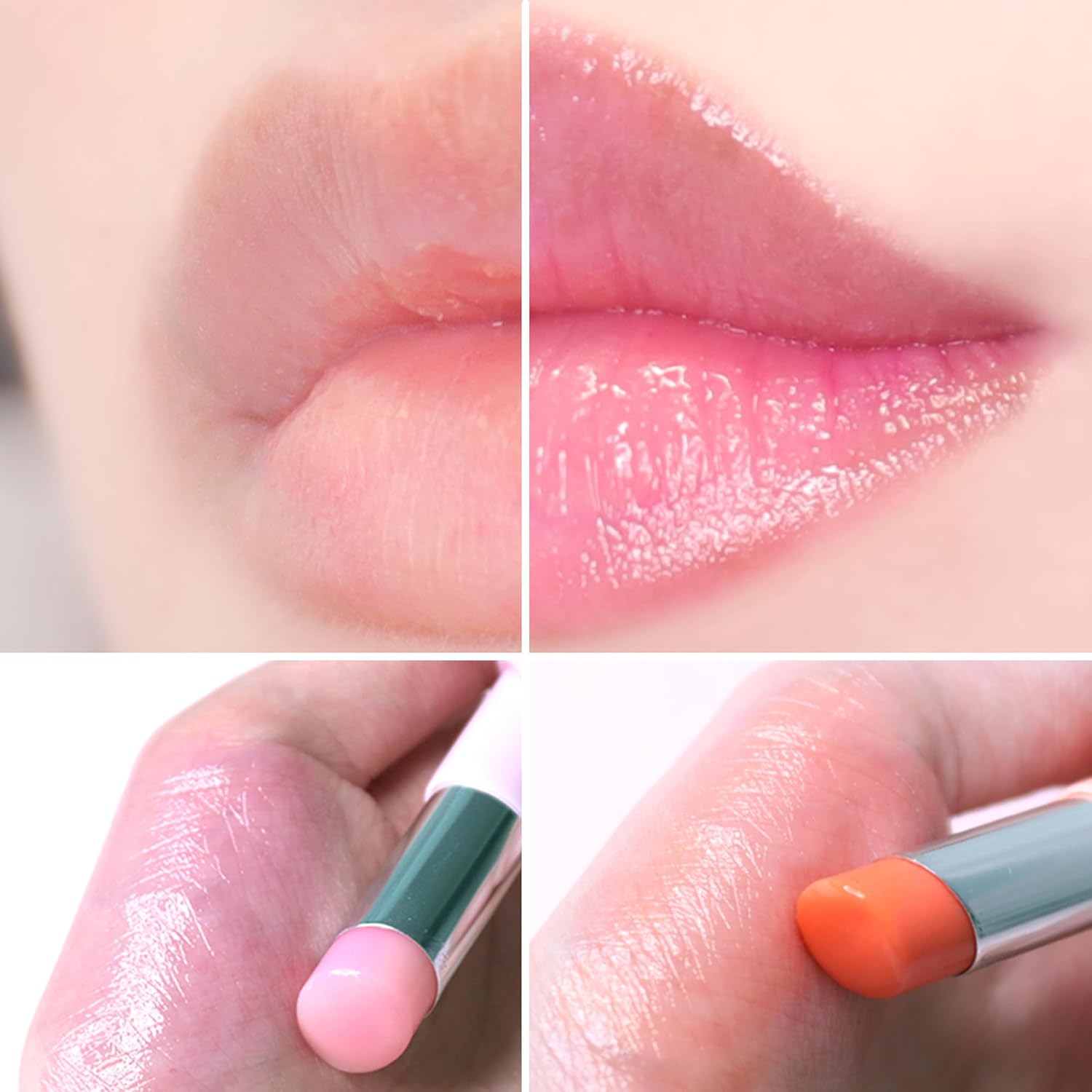 Makeheal Bálsamo labial con tinte de colágeno, labios suaves y nutritivos hidratantes, bálsamo labial infundido con colágeno y vitamina E, color