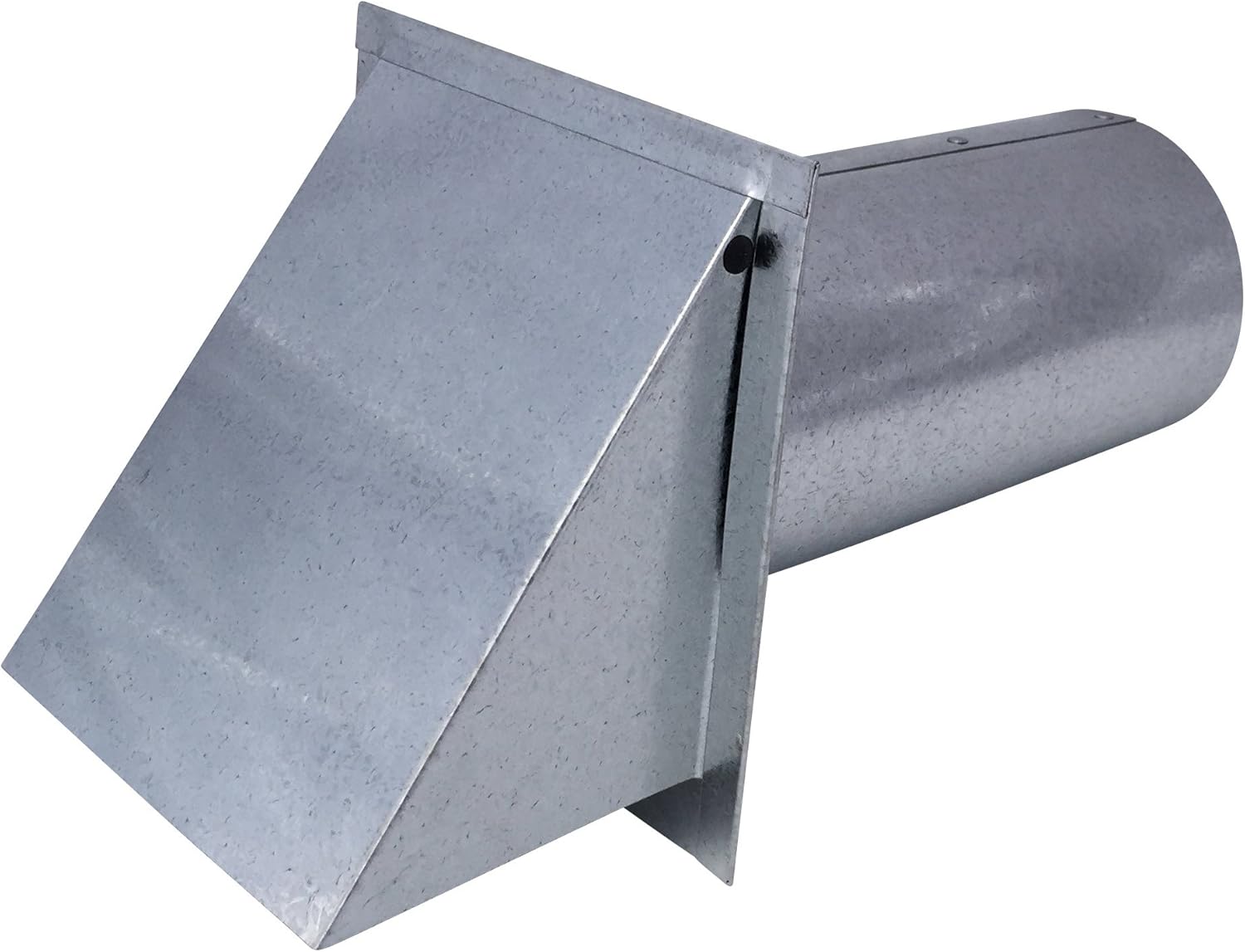 Vent Works – Tapa de ventilación de pared de 4 pulgadas, acero galvanizado con amortiguador y pantalla, tapas de metal con capucha resistentes para