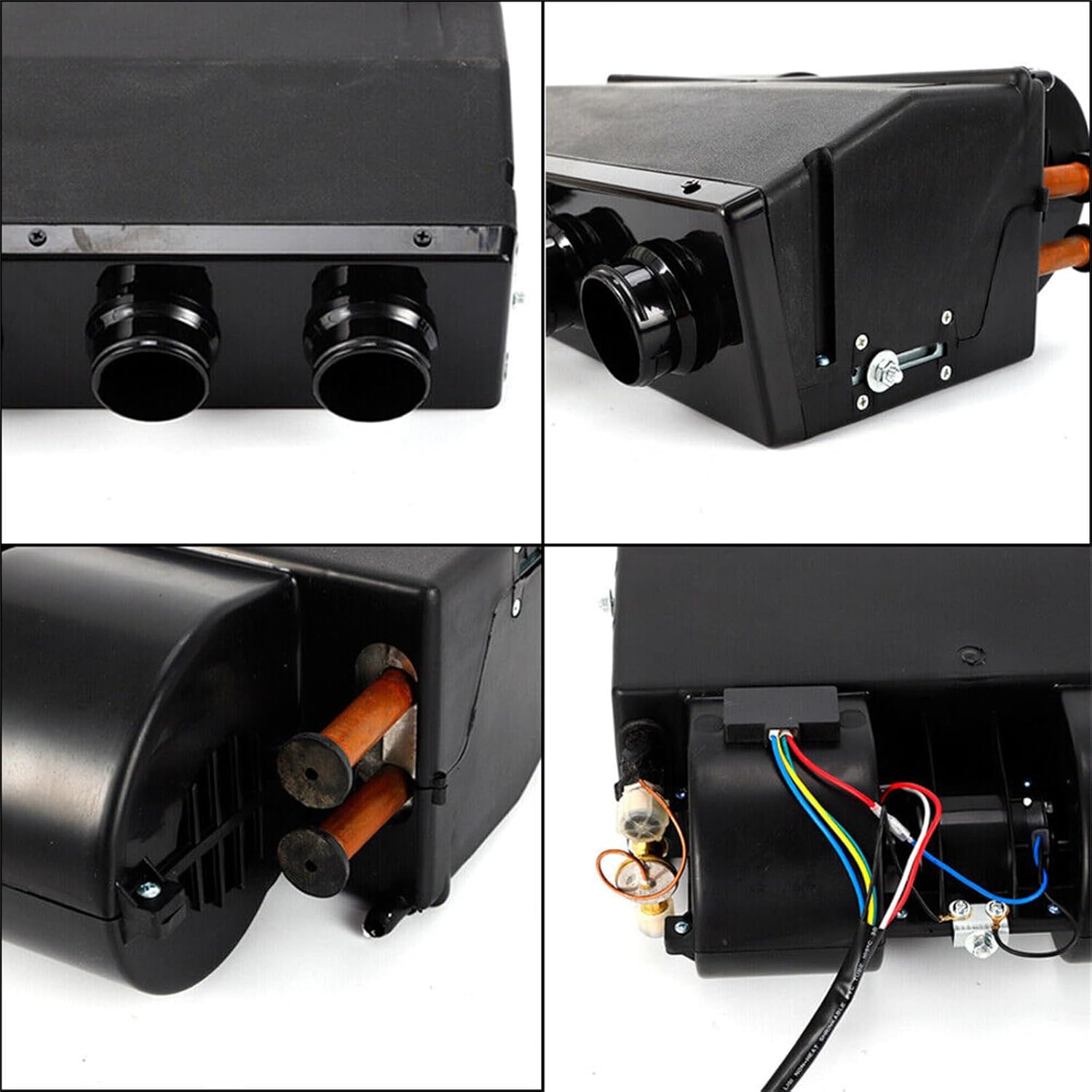 YIPONYT Kit universal de enfriador y calentador de evaporador de CA, unidad de calor y frío, termostato eléctrico de 12 V debajo del salpicadero,