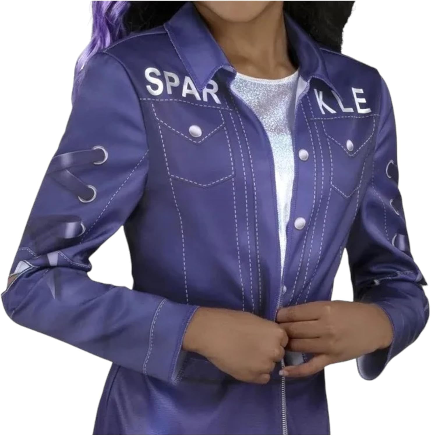 Jazwares Krystal Bailey Rainbow High – Disfraz unisex para Halloween con vestido, extensión de pelo