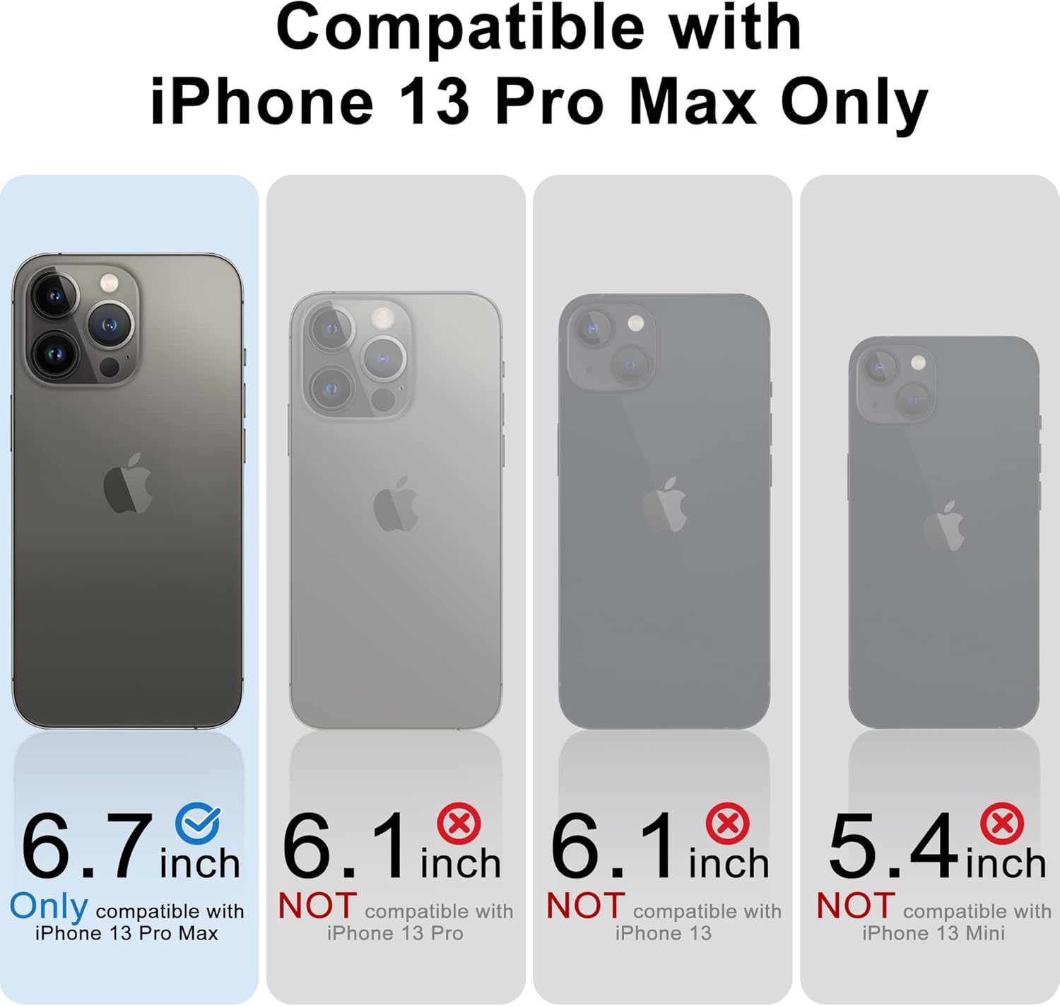 OTOFLY Diseñada para iPhone 13 Pro Max, funda delgada de silicona a prueba de golpes con protector de lente de cámara para iPhone 13 Pro Max de 6.7