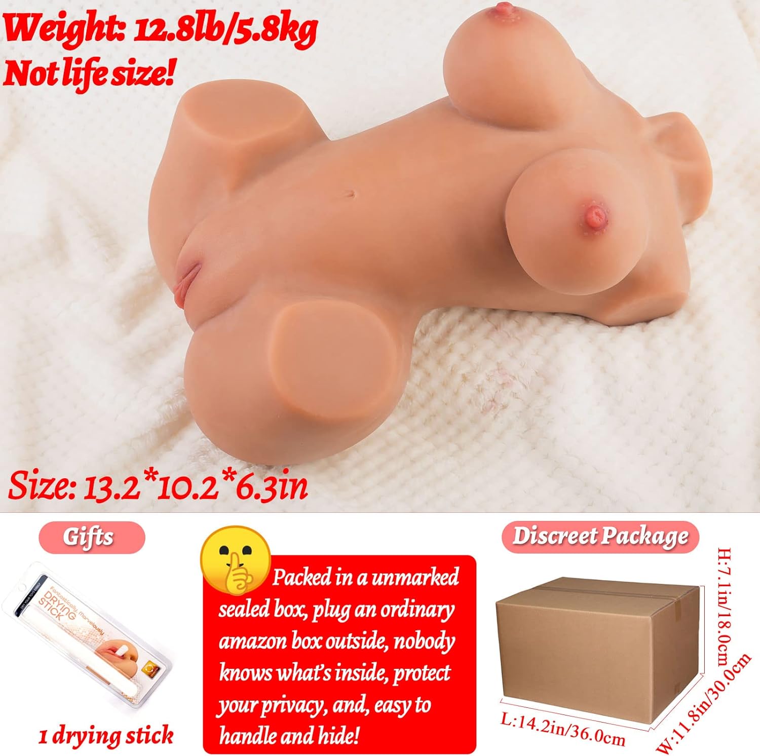 Muñeca sexual de 12.8 libras, masturbador masculino, cuerpo de silicona realista para sexo, coño real, culo grande, muñeca sexual apretada, vagina,
