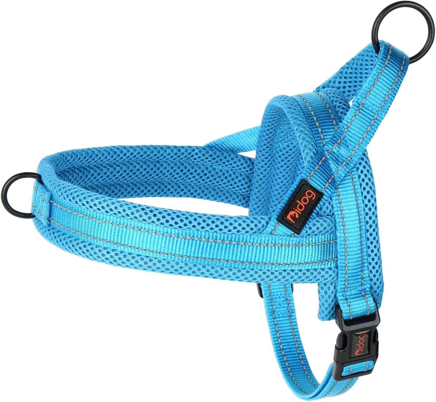 Didog Arnés de chaleco acolchado de malla suave para perro, a prueba de escapeajuste rápido, arnés reflectante para perro, fácil para entrenar a