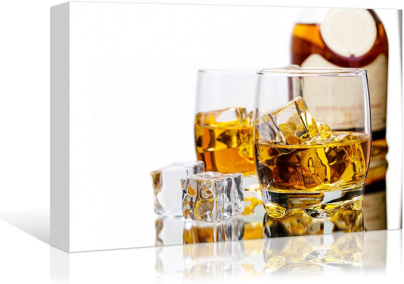 Denozer – Lienzo decorativo para pared, whisky, vino, HD, moderno, abstracto, giclée, impresiones artísticas para decoración del hogar, cocina, bar,