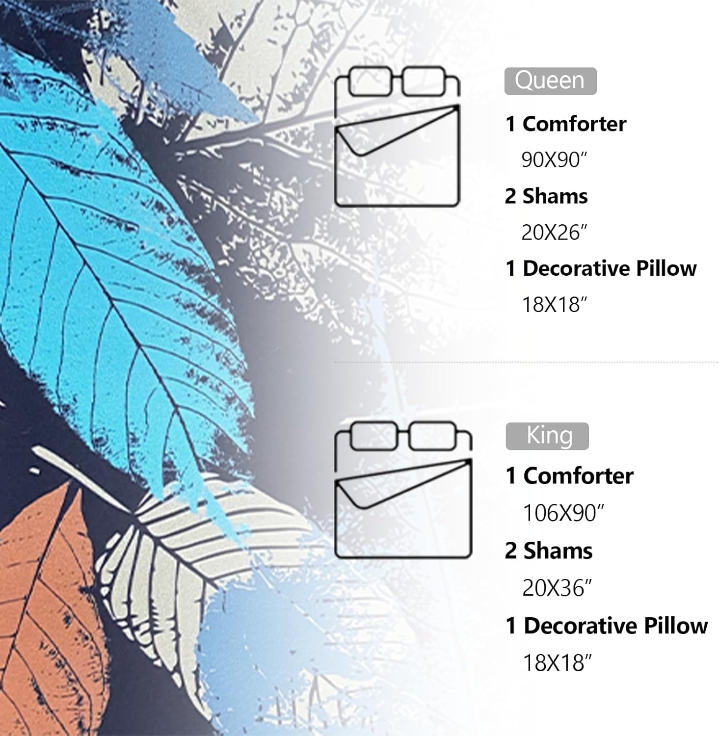 Style Quarters – Juego de edredón tamaño King, juego de ropa de cama floral suave y cómodo de 4 piezas para todas las estaciones, cama en una bolsa
