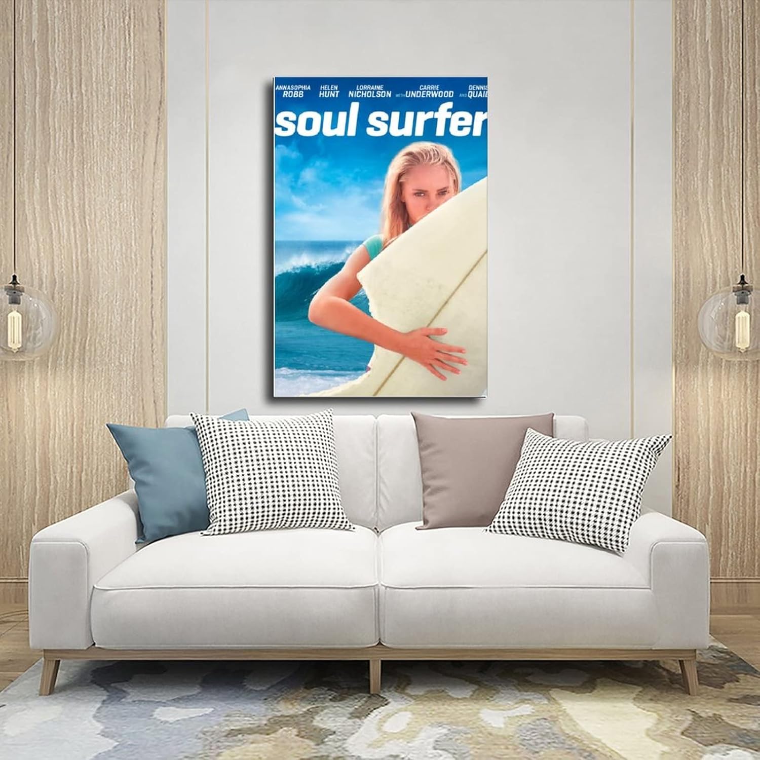 Póster de lienzo de película Soul Surfer Decoración de dormitorio Deportes Paisaje Oficina Decoración Regalo Sin marco 12 x 18 pulgadas (11.8×17.7